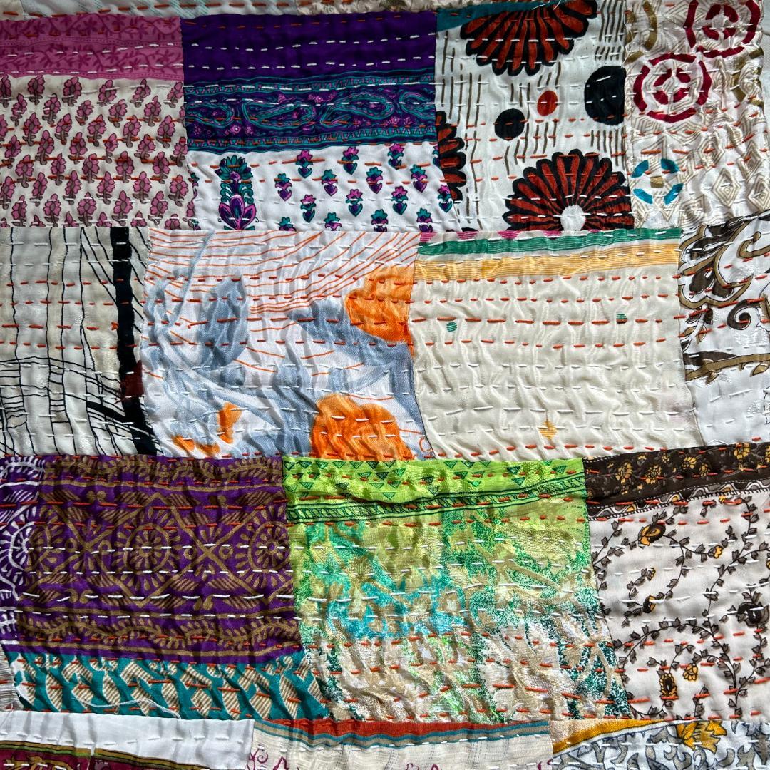 インド ラリーキルト カンタキルト ヴィンテージ パッチワーク