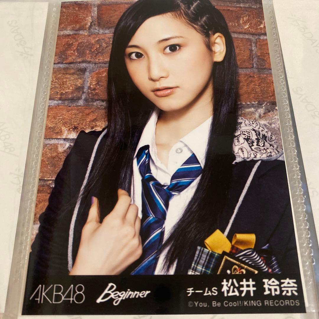 AKB48 松井玲奈 beginner 劇場盤 生写真 SKE - メルカリ