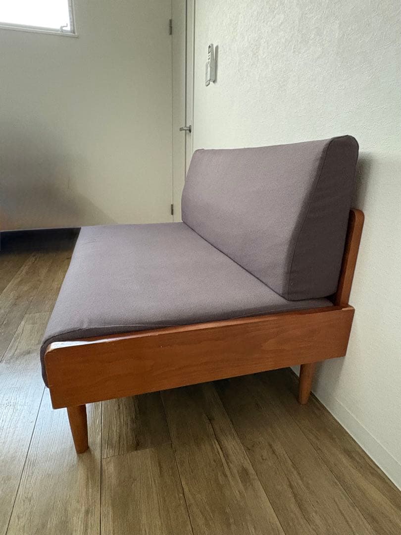 【ソファー】2〜3人掛け ソファ 木製フレーム収納ポケット付き