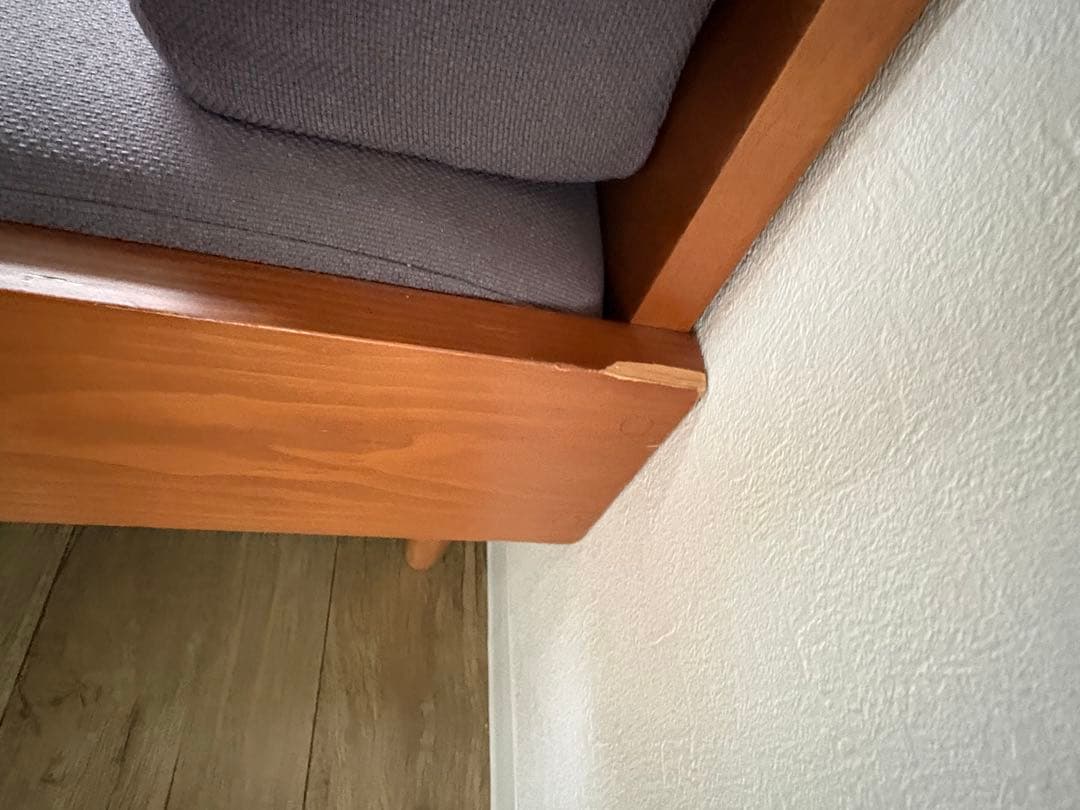 【ソファー】2〜3人掛け ソファ 木製フレーム収納ポケット付き