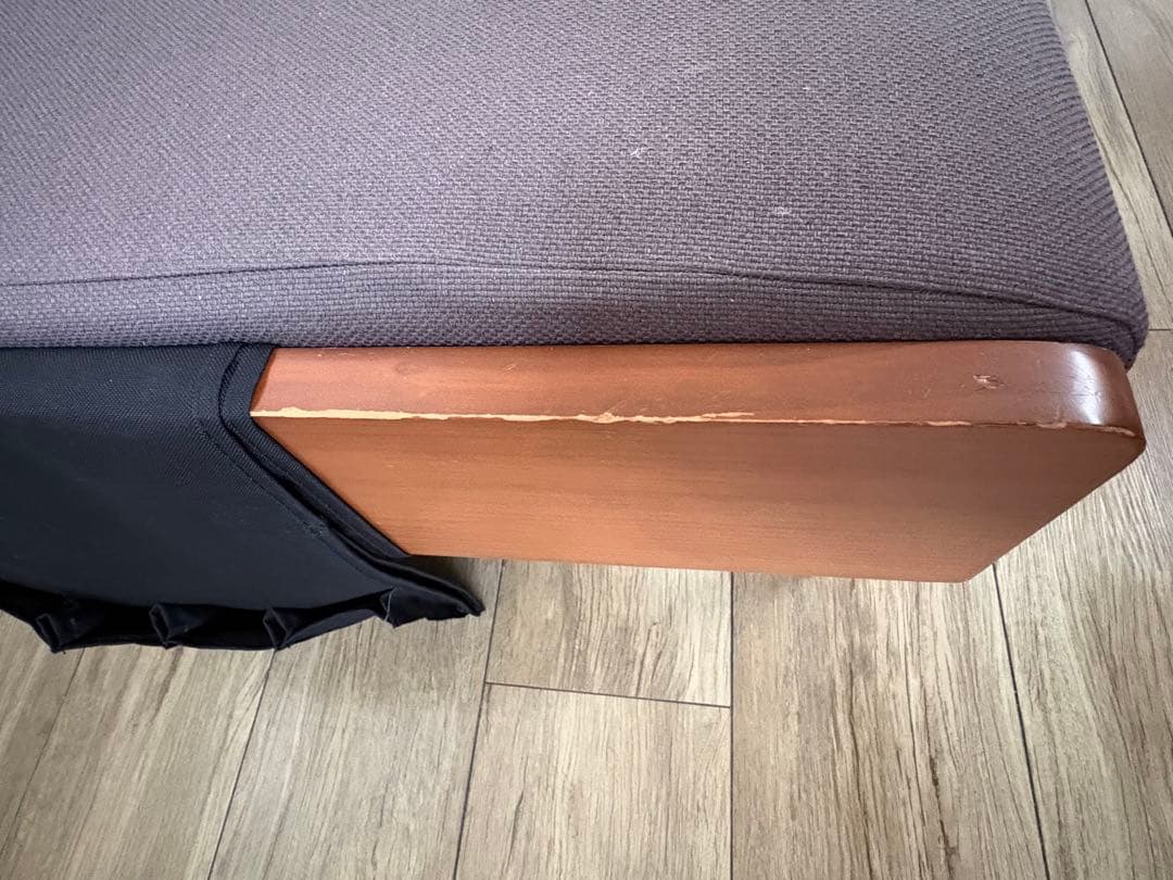 【ソファー】2〜3人掛け ソファ 木製フレーム収納ポケット付き