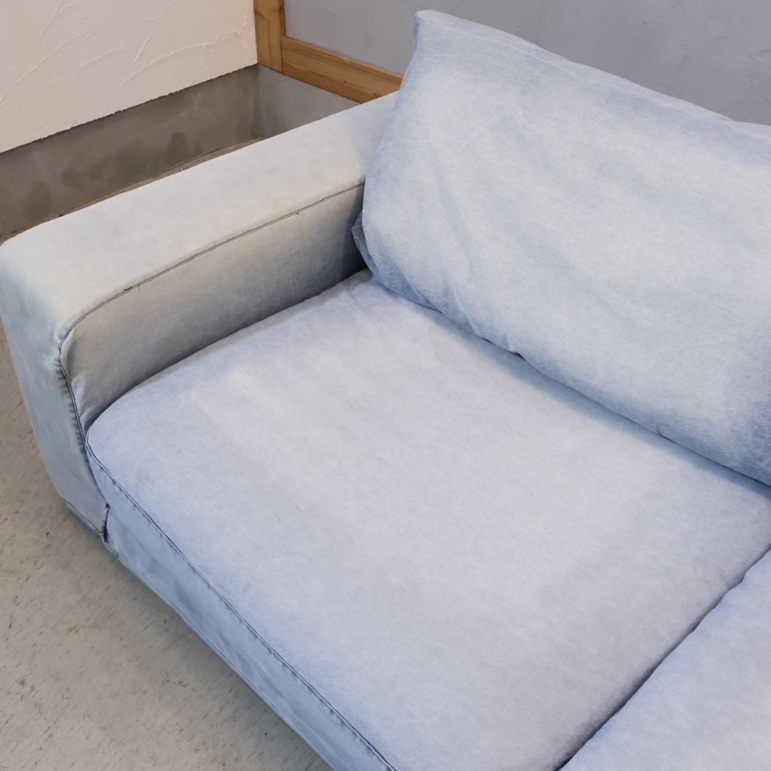 ジャーナルスタンダード FRANKLIN 2人掛けソファ デニム 2Pソファ