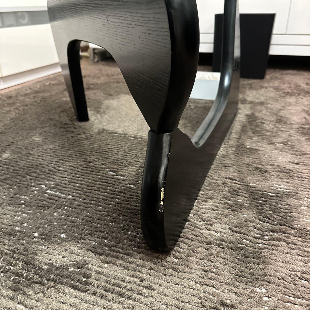 イサムノグチ　コーヒーテーブル楕円形ガラステーブル　リプロダクト