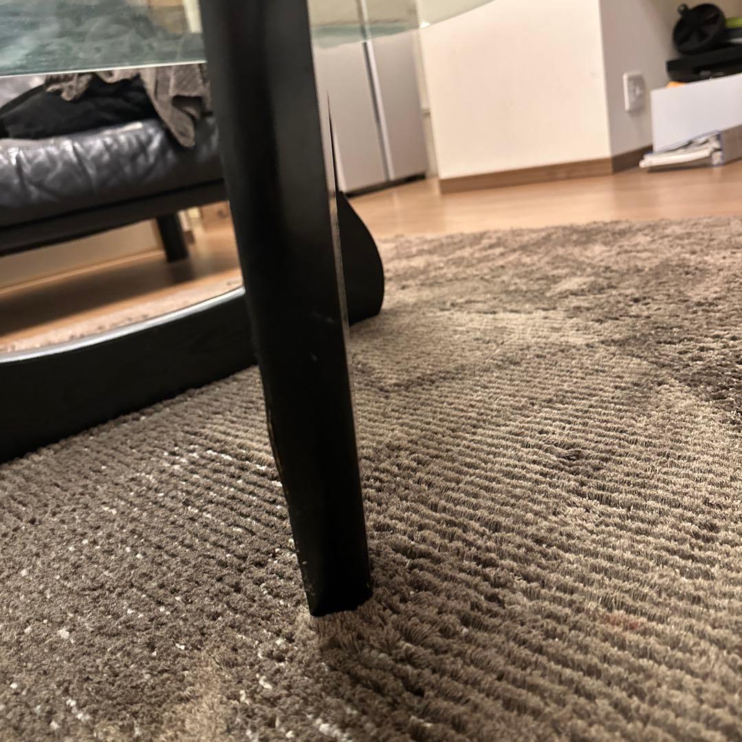 イサムノグチ　コーヒーテーブル楕円形ガラステーブル　リプロダクト