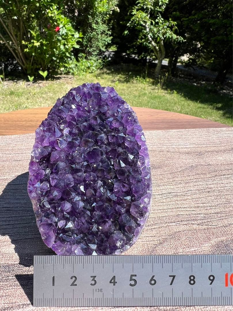 A618 高品質アメジストドーム パワーストーン 紫水晶 天然石 置き物
