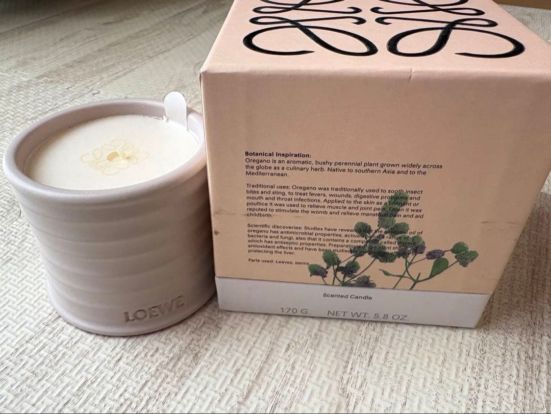 【 新品・未使用・箱あり 】LOEWE オレガノキャンドル(Sサイズ)