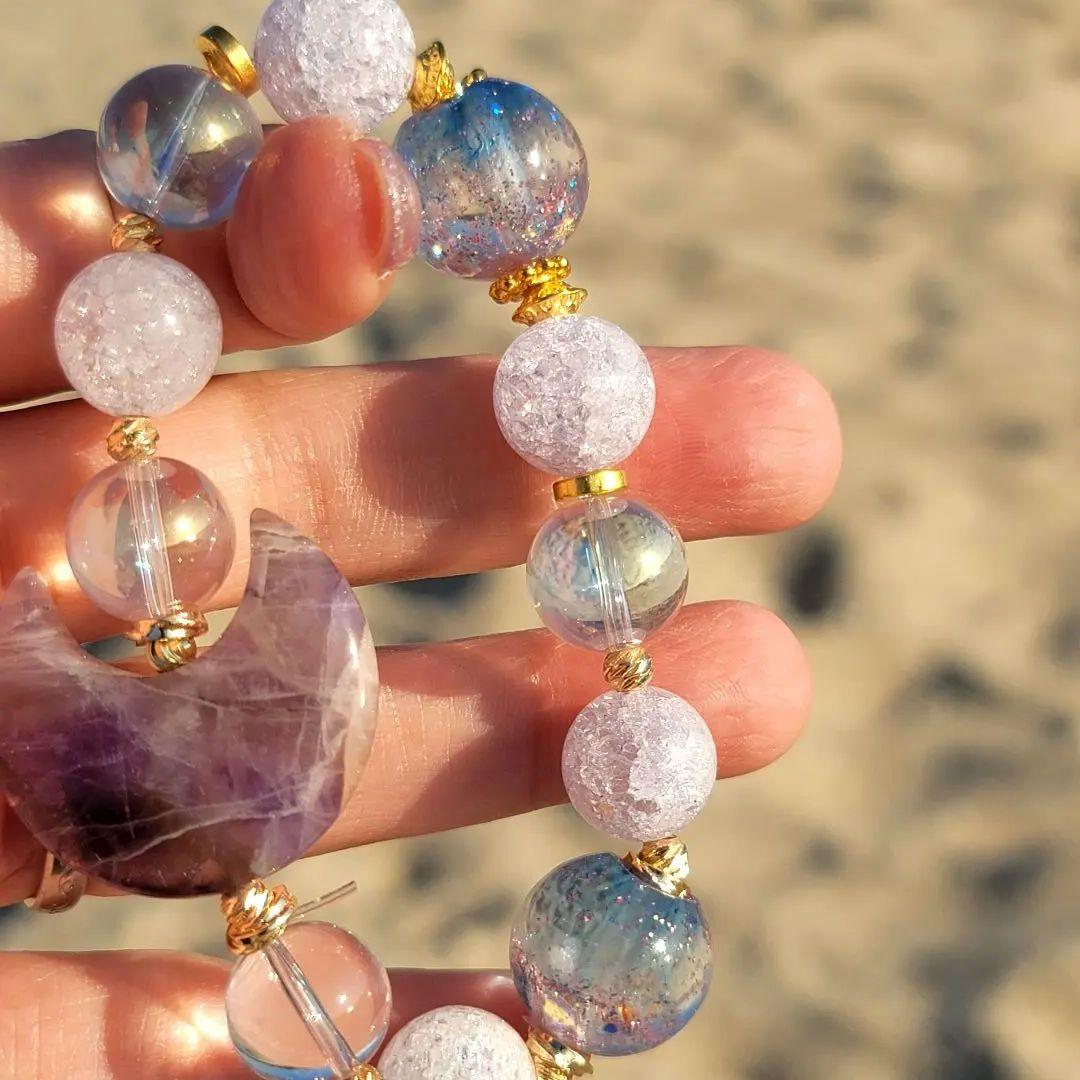 理想へ進むためのオルゴ玉グラデーションブレスレット