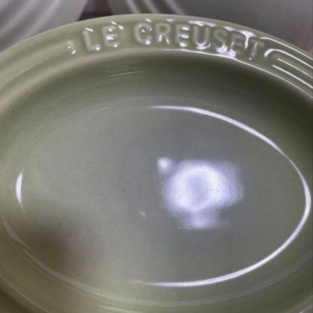 《未使用》ル・クルーゼ ワサビ 食器セット ボウル2個 皿2個