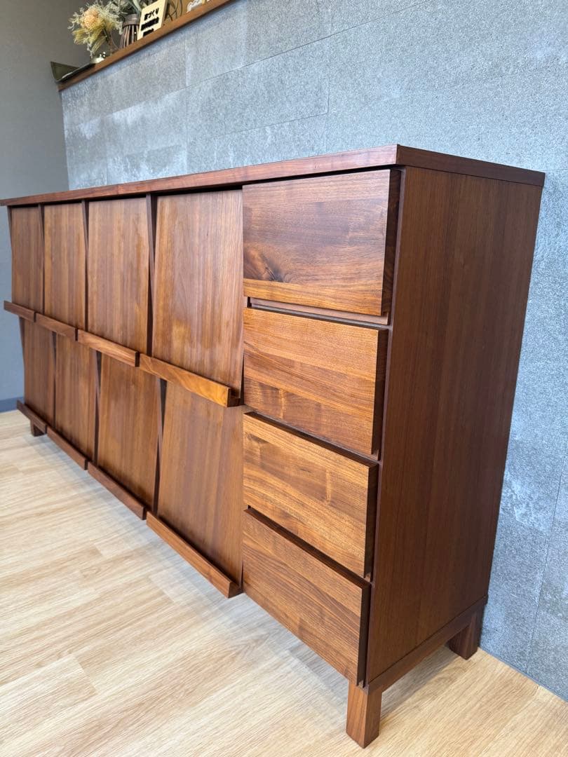 【美品】マガジンレコードラック 本棚 ウォールナット、高野木工 W1800