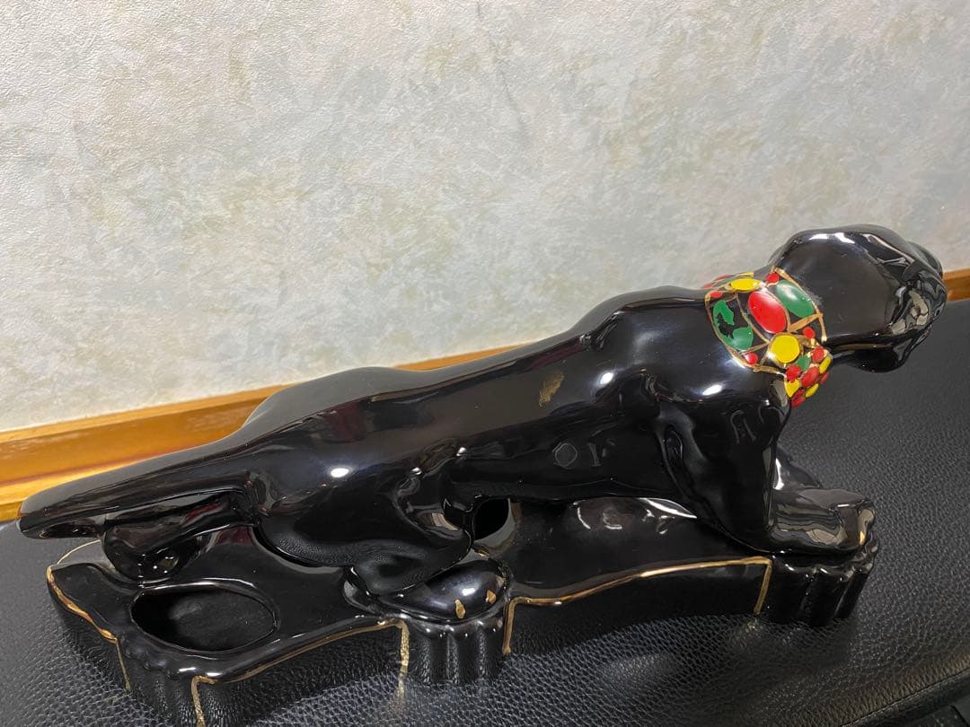 【50s〜60s ヴィンテージ】ブラックパンサー 黒豹 オブジェ