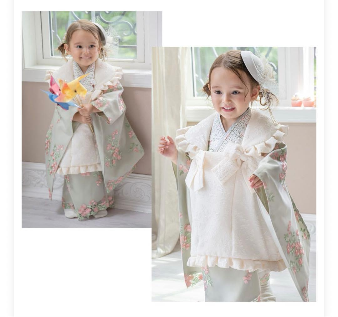 キャサリンコテージ 七五三 グリーン着物