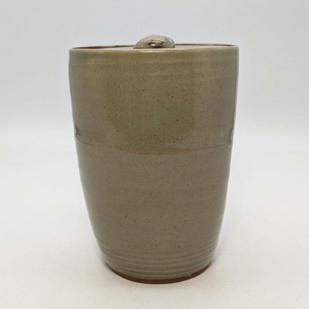 岡山県重要無形文化財 黒井千左 虫明焼 水指 用心箱 水