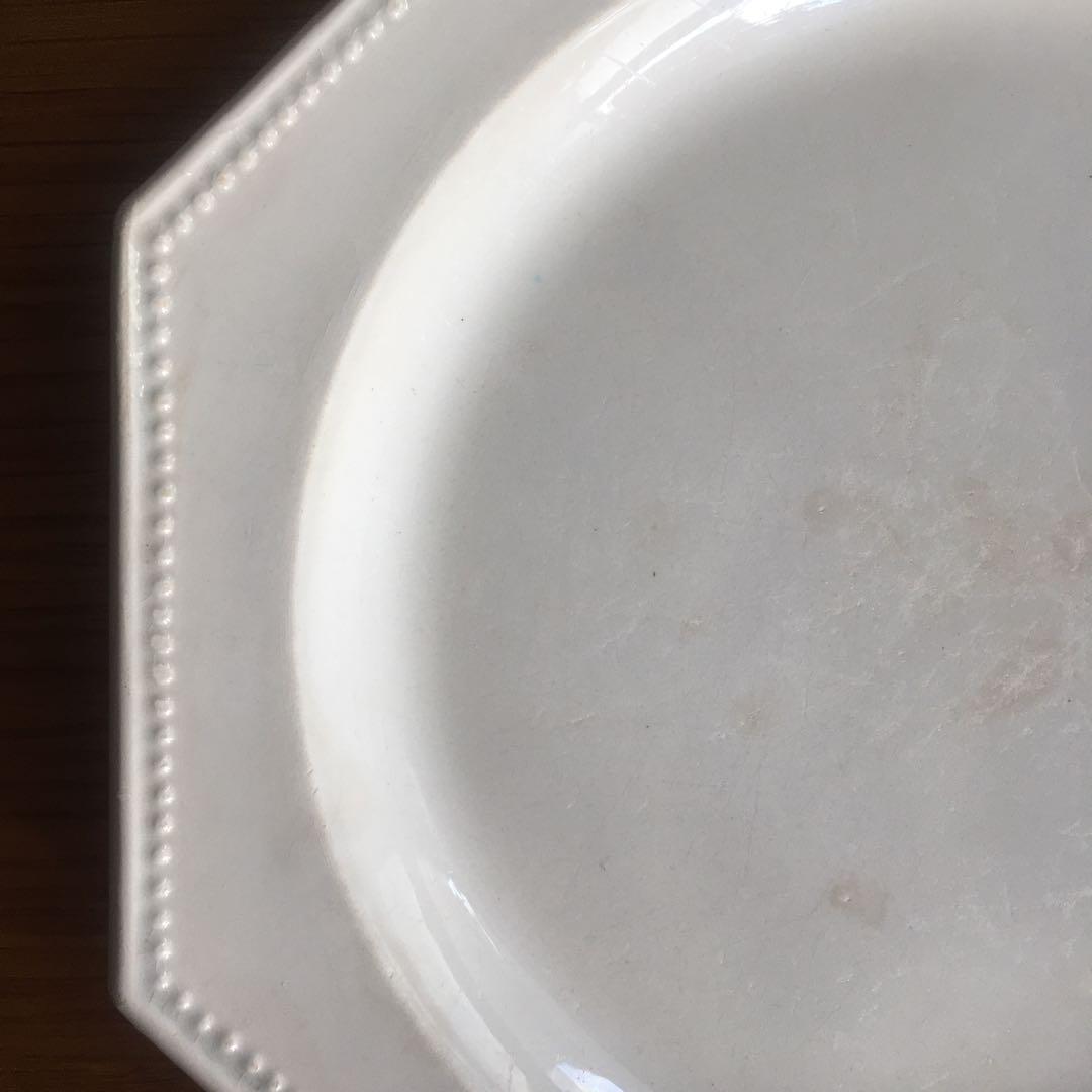 美品 オクトゴナル プレート ファイアンスフィーヌ モントロー