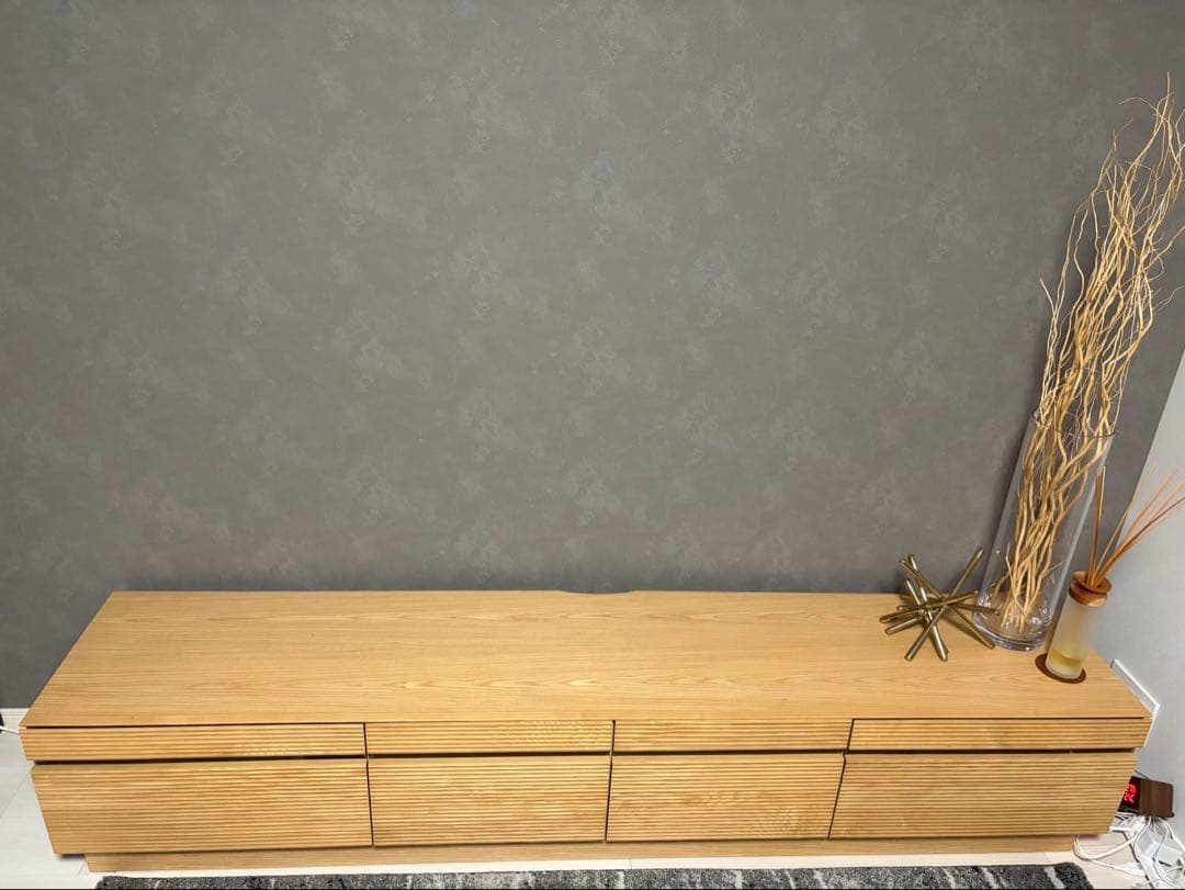 お値下げ！ナチュラルウッド 212cmテレビ台