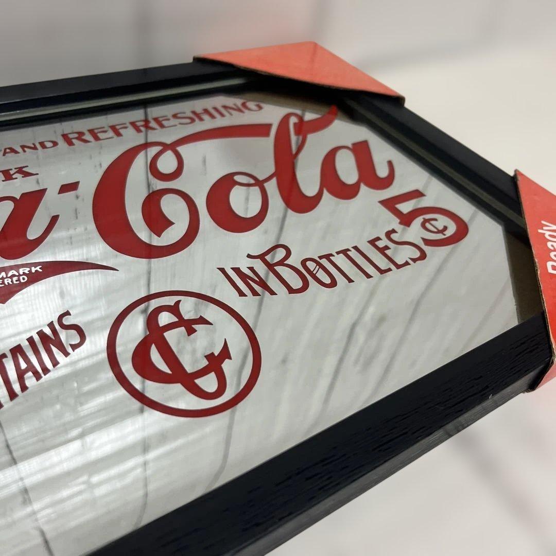 Coca-Cola コカコーラ　パブミラー　コカ・コーラ　鏡　38cm×26cm