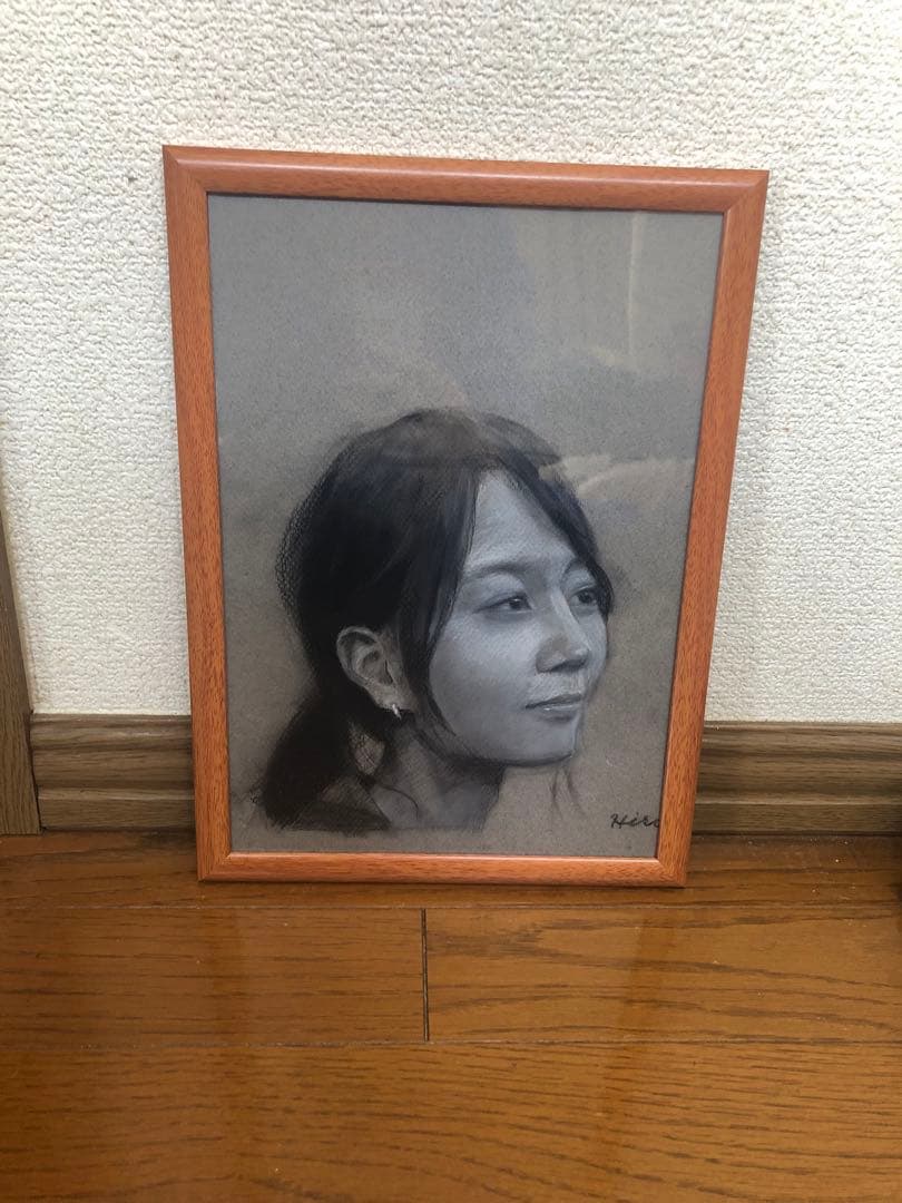 美人画 直筆 真作 デッサン　村上裕行作