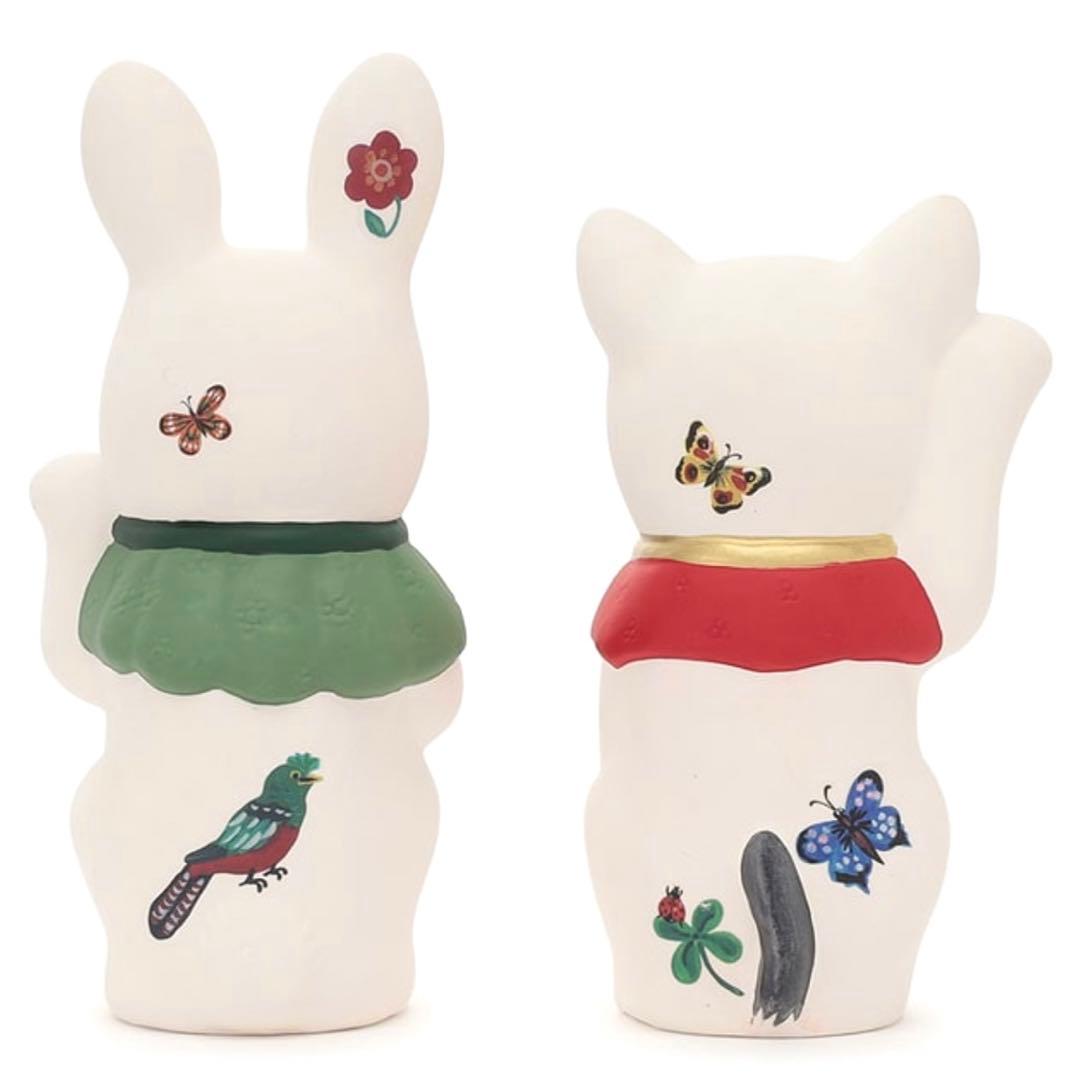 限定》アフタヌーンティー ナタリーレテ 招きうさぎ & 招きねこ お箱付