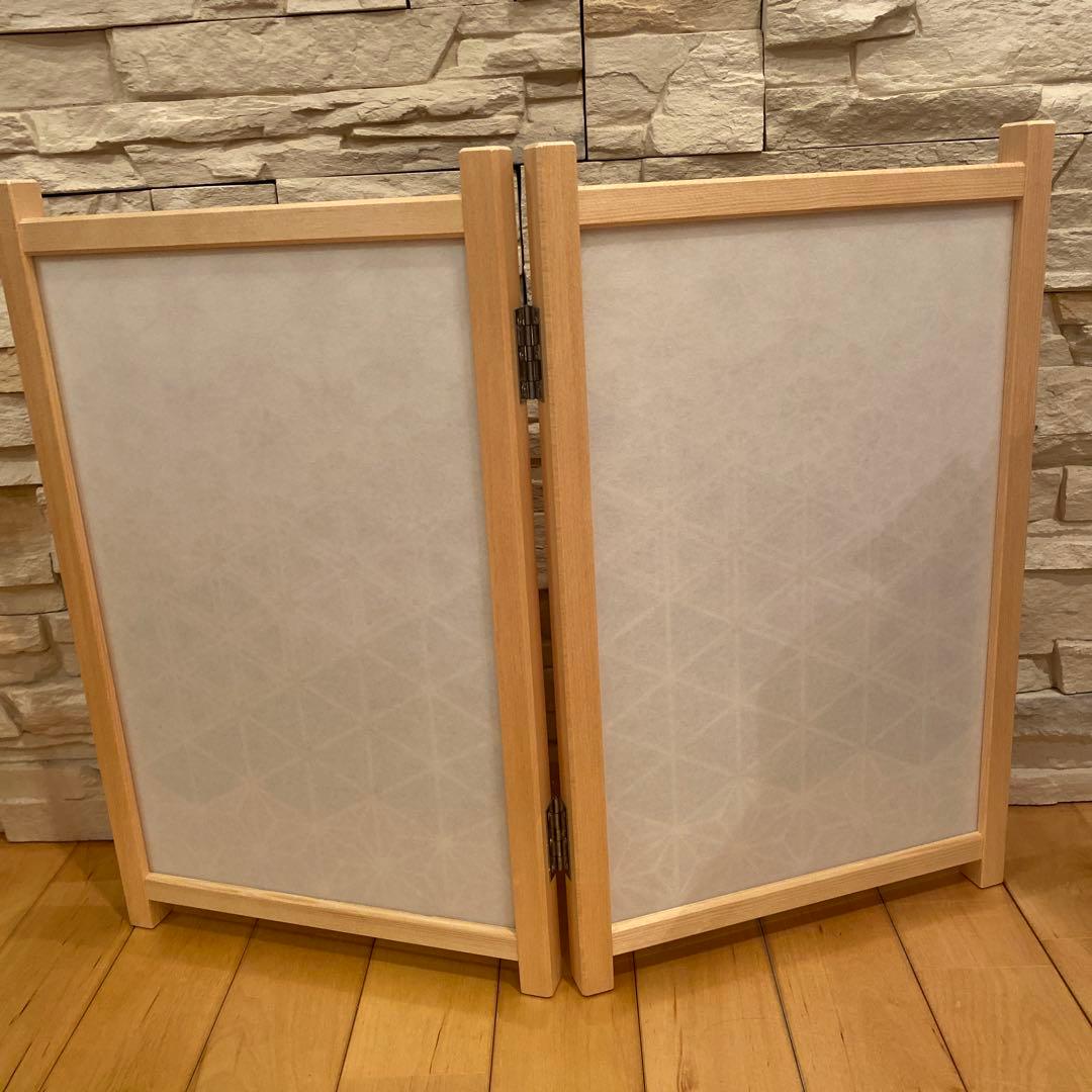 ⑦組子細工　衝立　パーテーション　伝統工芸品