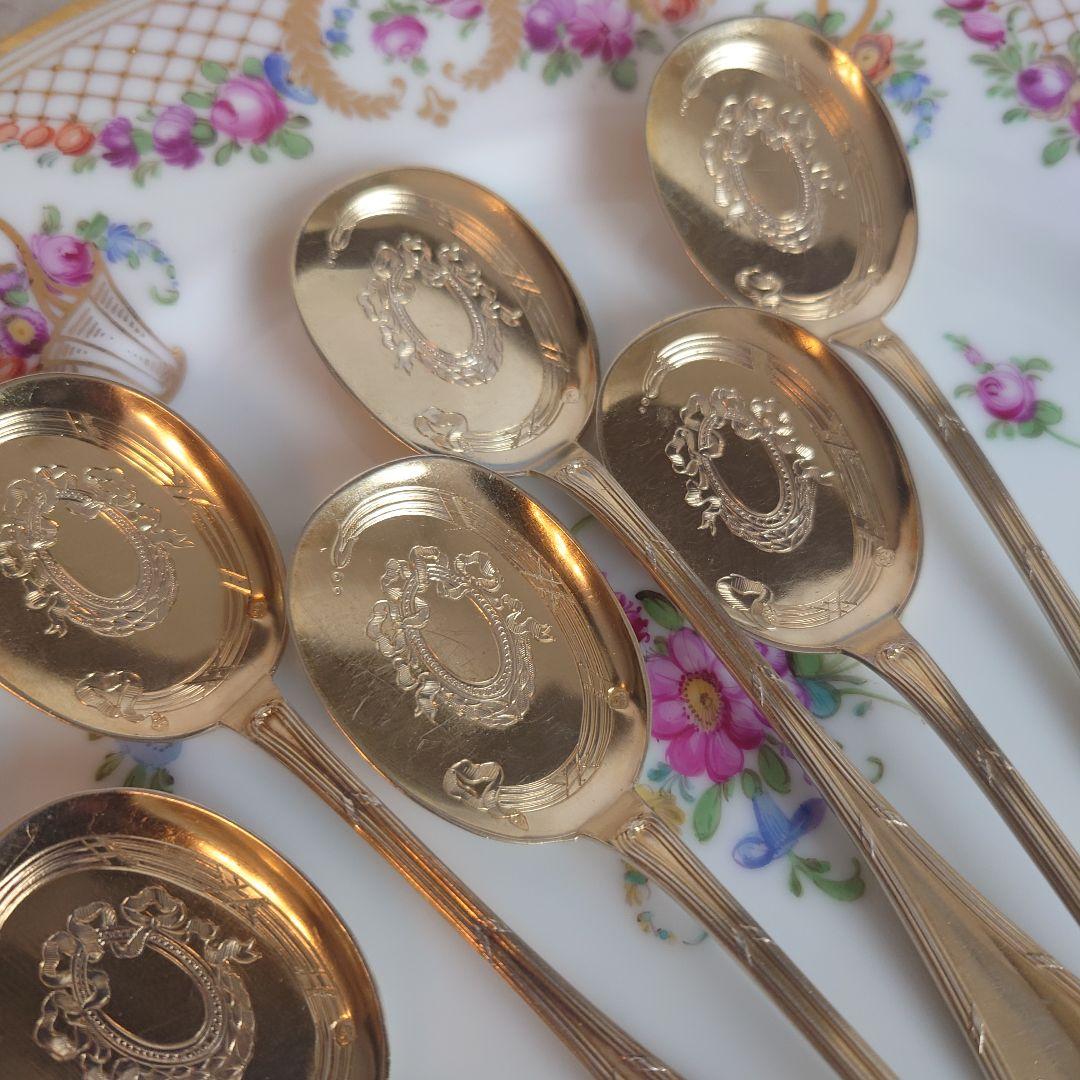 ピュイフォルカ　フランス　純銀　アイスクリームスプーン