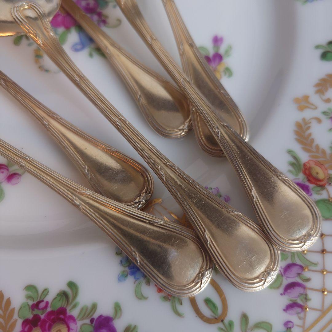 ピュイフォルカ　フランス　純銀　アイスクリームスプーン