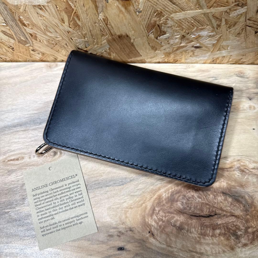 ホーウィン社 クロムエクセル 150 カスタム トラッカーウォレット 茶芯 Ni