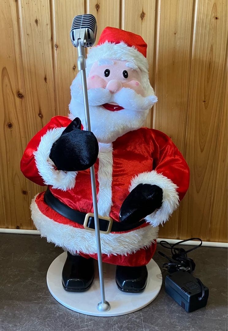 サンタ置物】マイク 踊る 歌う ジャンク品 クリスマス オブジェ - メルカリ