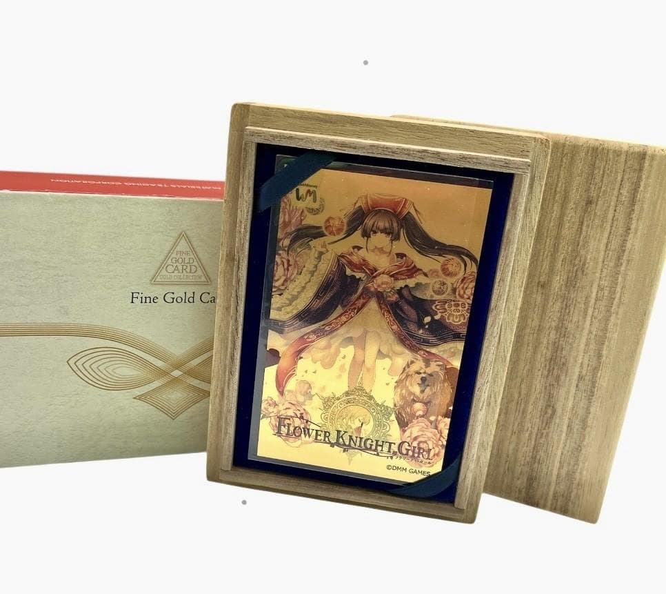 フラワーナイトガール 牡丹 純金カード 木箱入り