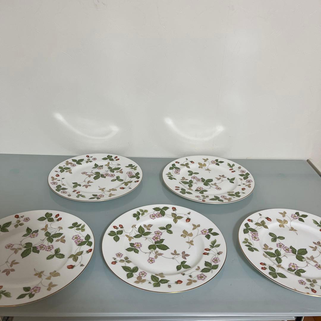 超美品ウェッジウッド ディナープレート 27.5cm 5枚  黒壺