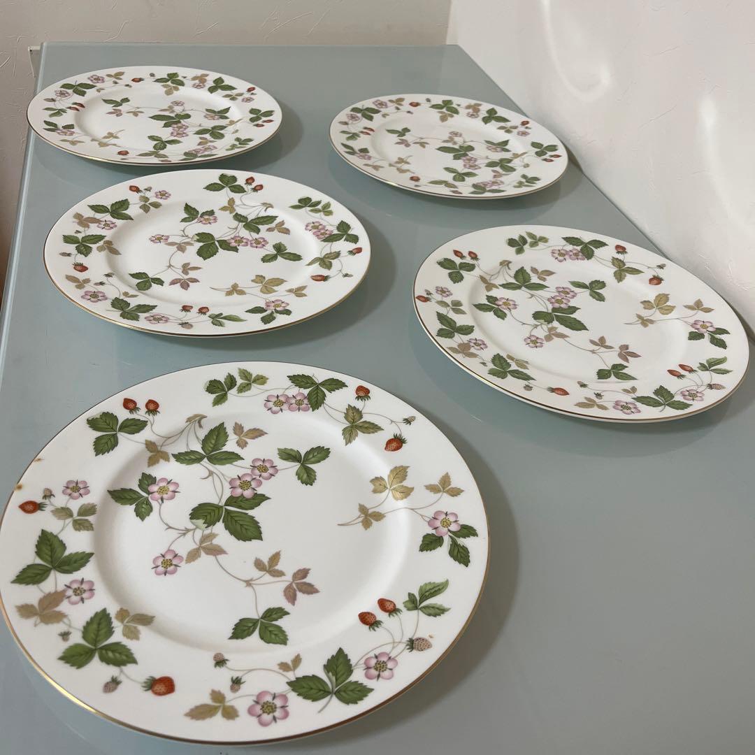 超美品ウェッジウッド ディナープレート 27.5cm 5枚  黒壺