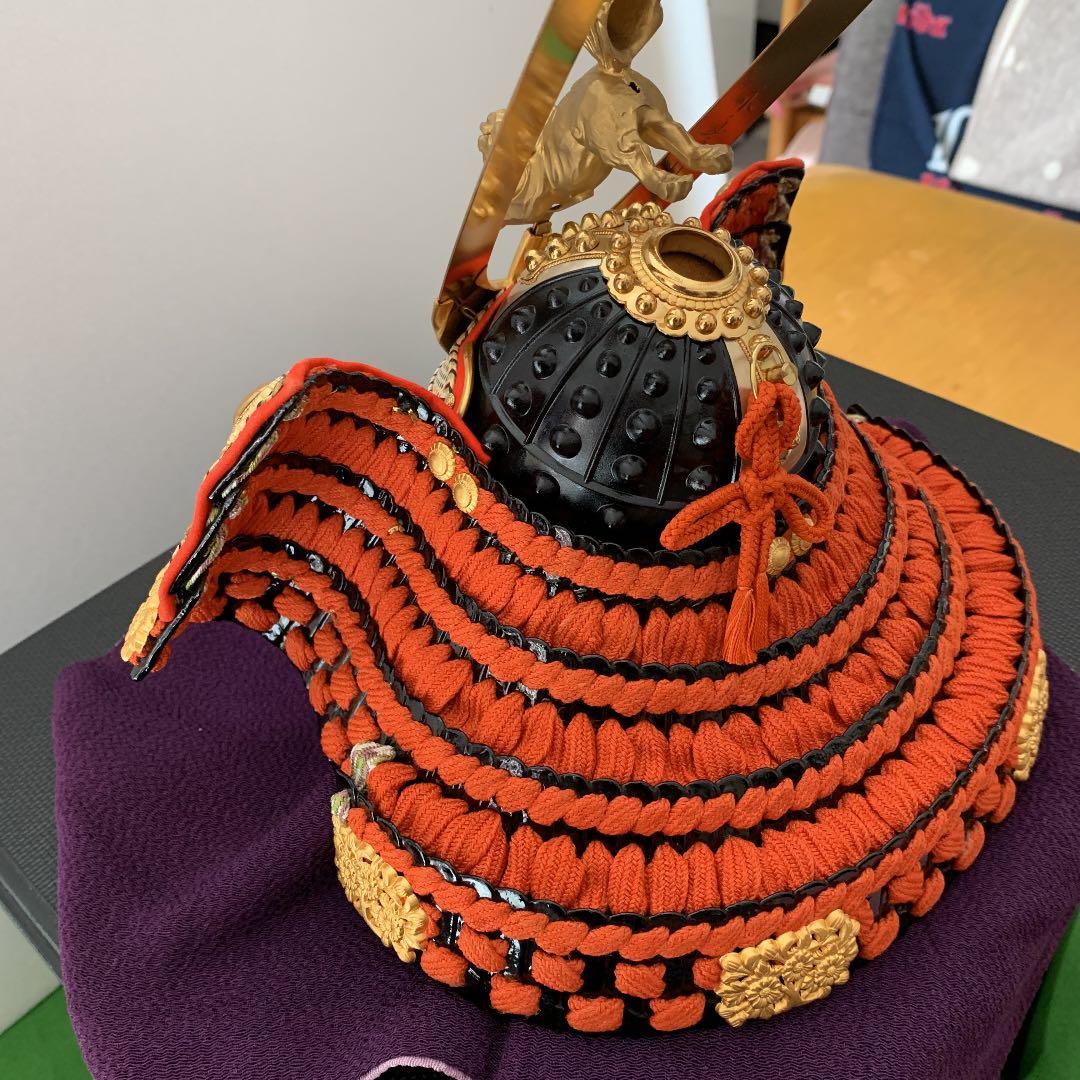 五月人形兜　広岡永豊作