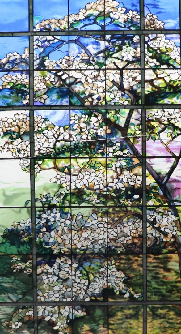 ティファニー ヴィンテージステンドグラス メトロポリタン美術館 大型 ハナミズキ