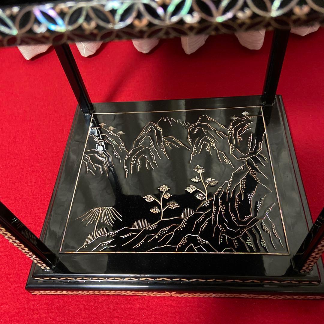 茶道具　螺鈿棚