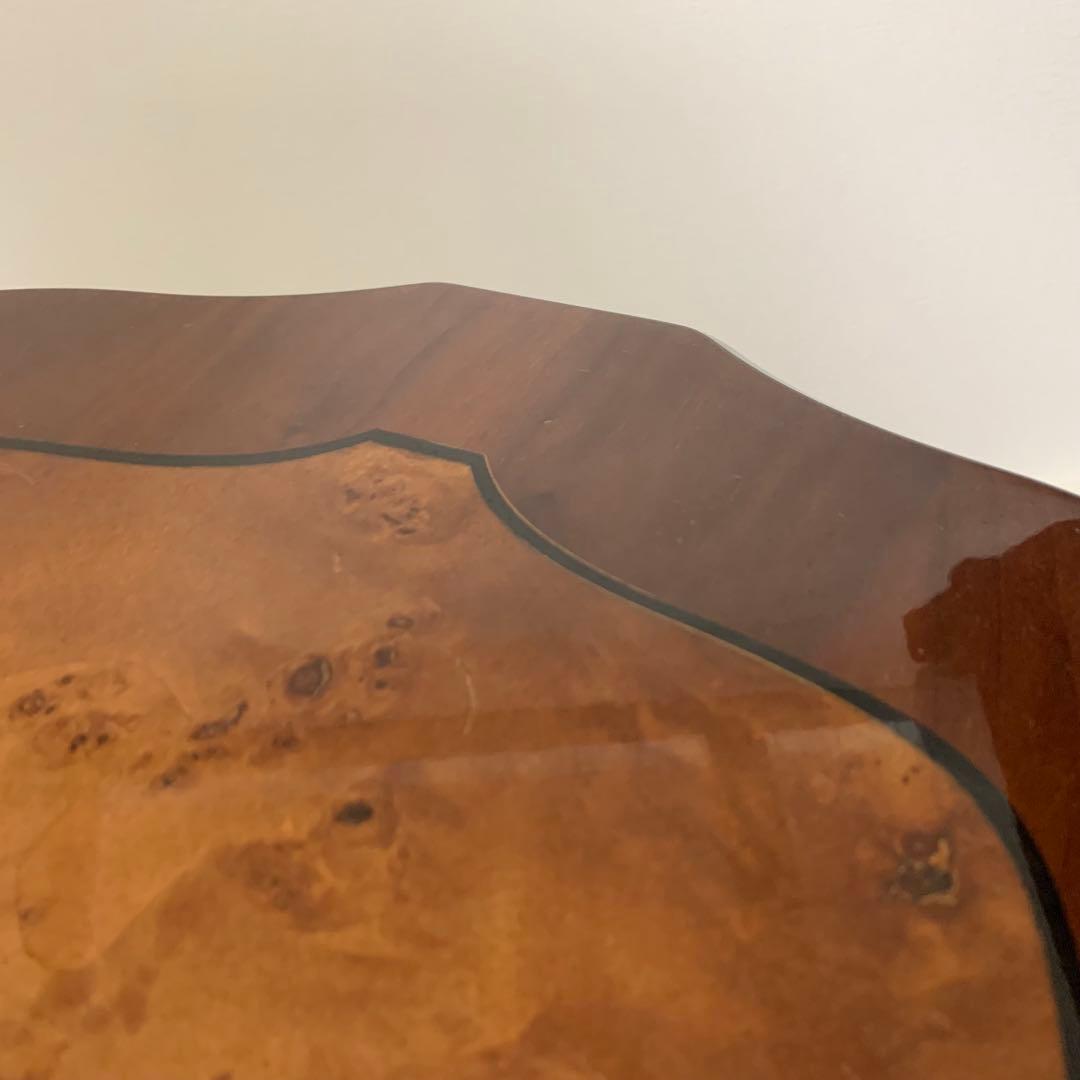 【美品】イタリー サイドテーブル 象嵌 彫刻 クラシック 西洋