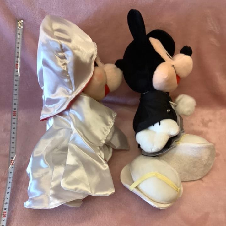 ミッキー ミニー ぬいぐるみ 白無垢 ウェディング (高さ約26cm) - メルカリ