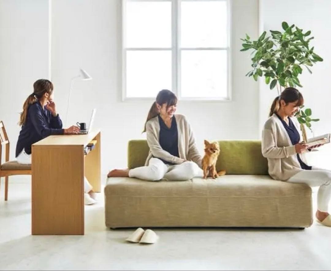 大塚家具 アイランドソファ パズル 2点セット クッション付 送料込 設置込