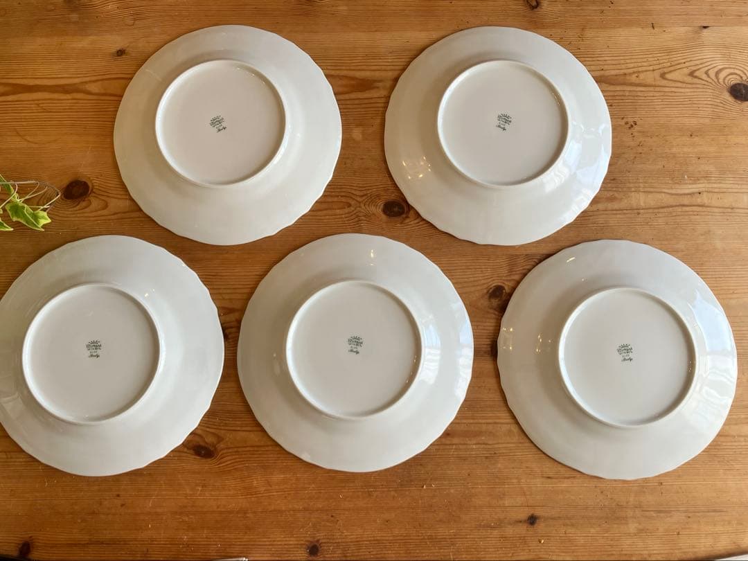 ジノリ　ベッキオホワイト　26ディナープレート×5