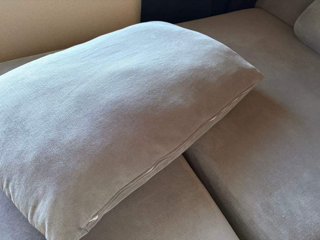 1人掛けソファ Soroi (大) グレー　オットマン付き