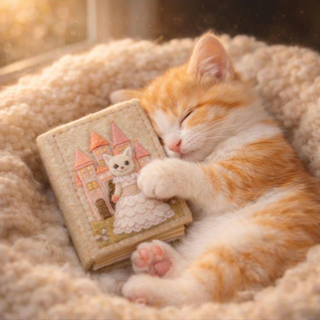 おねんねにゃんこパネル生地 ハンドメイド - メルカリ