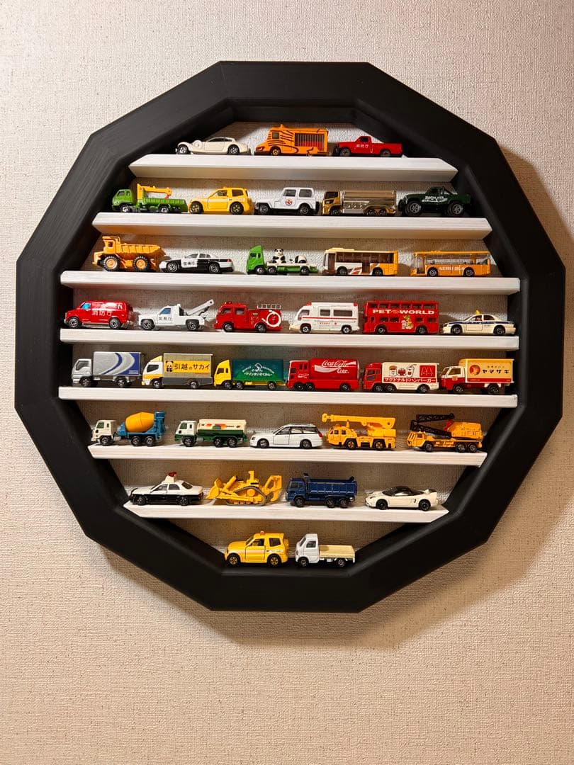 【トミカ】正12角形コレクションケース ミニカーケース　ミニカー以外の展示にも♪