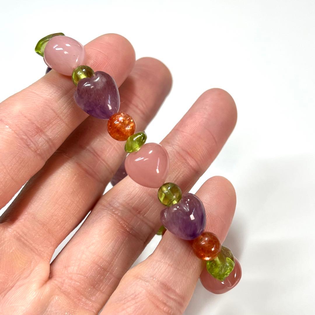 デザインブレスレット　春の花々と新緑をイメージした春色ガーデン　スーパーセブン2