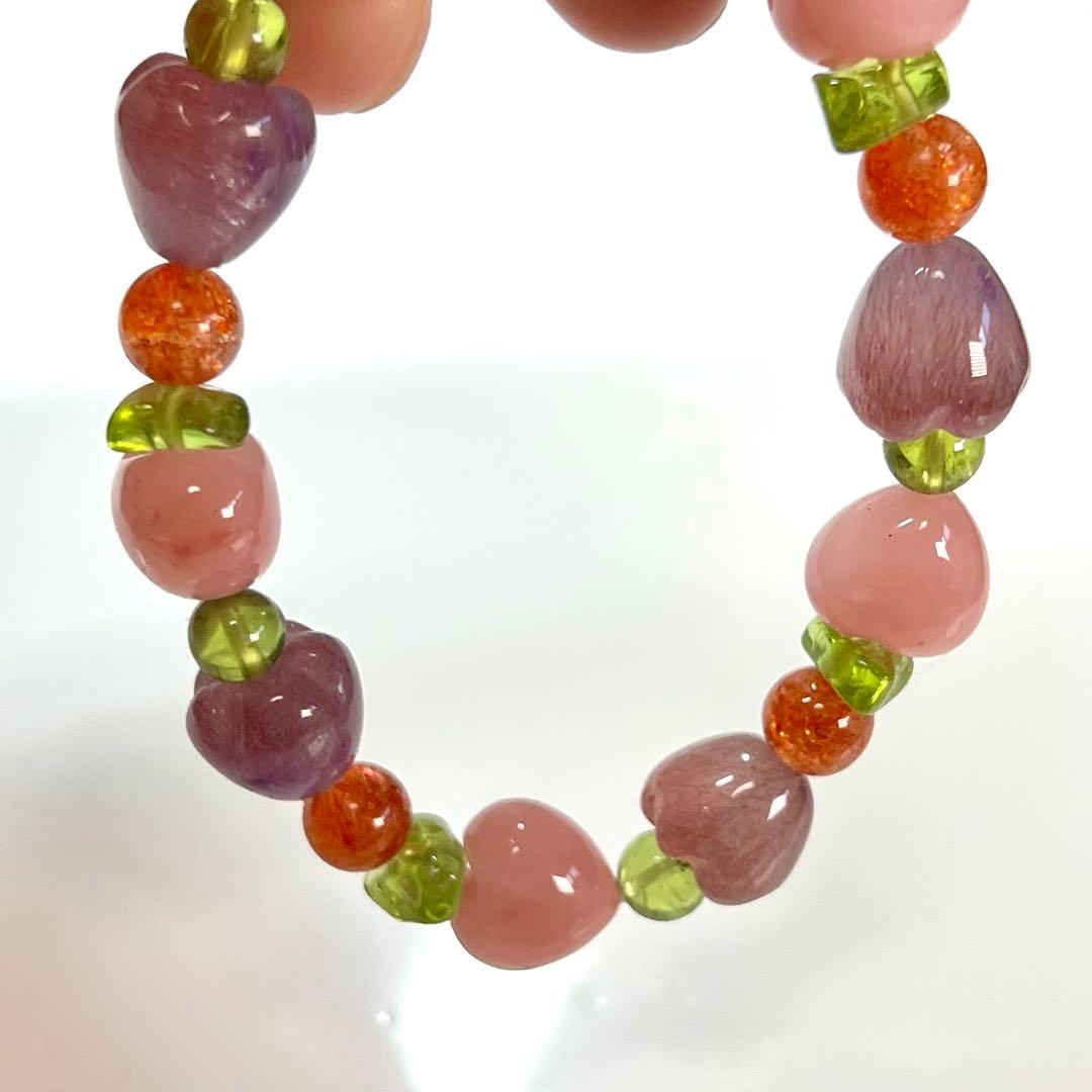 デザインブレスレット　春の花々と新緑をイメージした春色ガーデン　スーパーセブン2