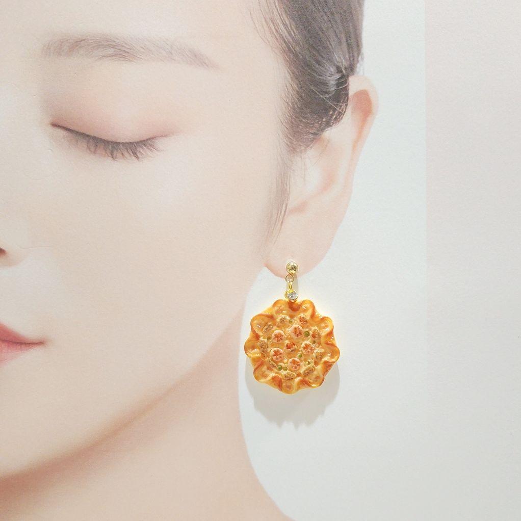 斬新♡可愛い♡猫ピザ ピアス♡