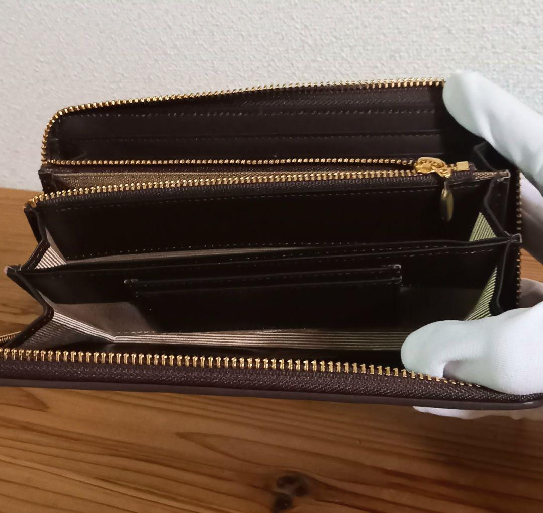 職人さん手造り　日本製本格革長財布　ハート