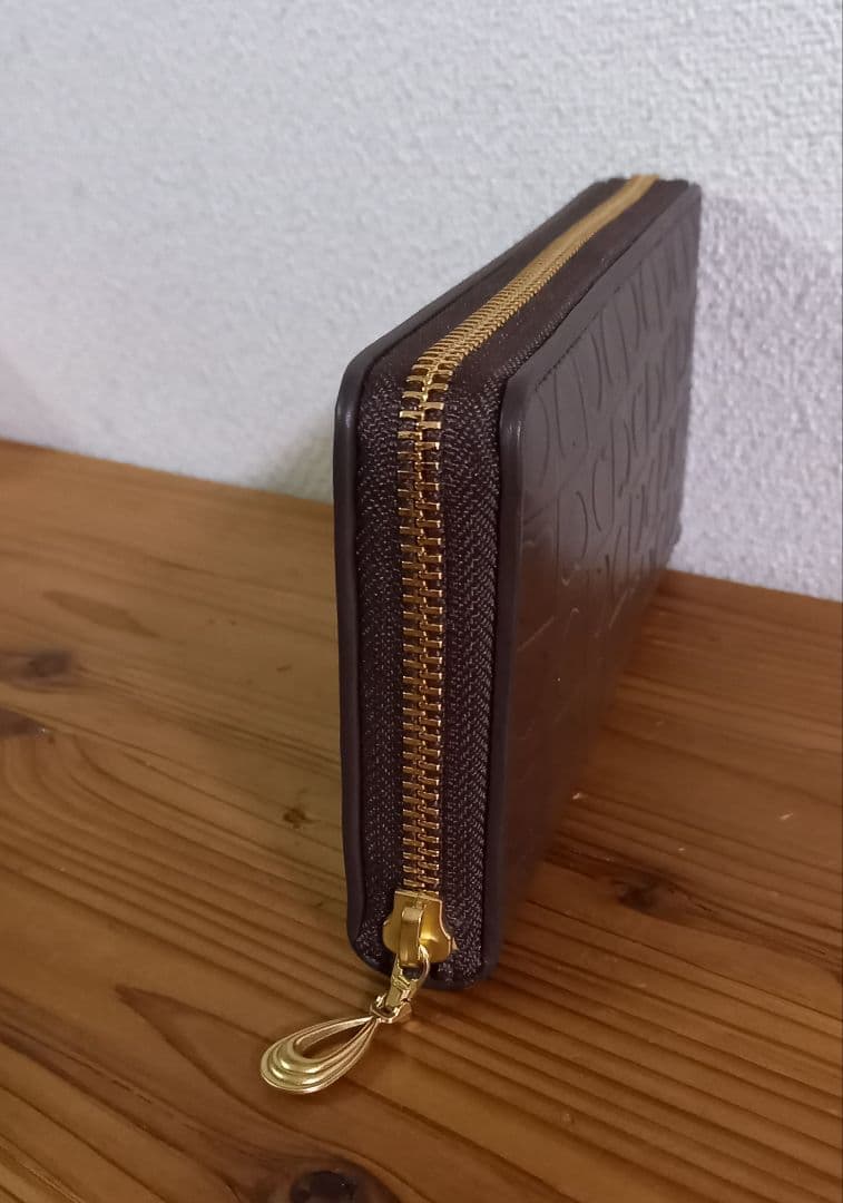 職人さん手造り　日本製本格革長財布　ハート