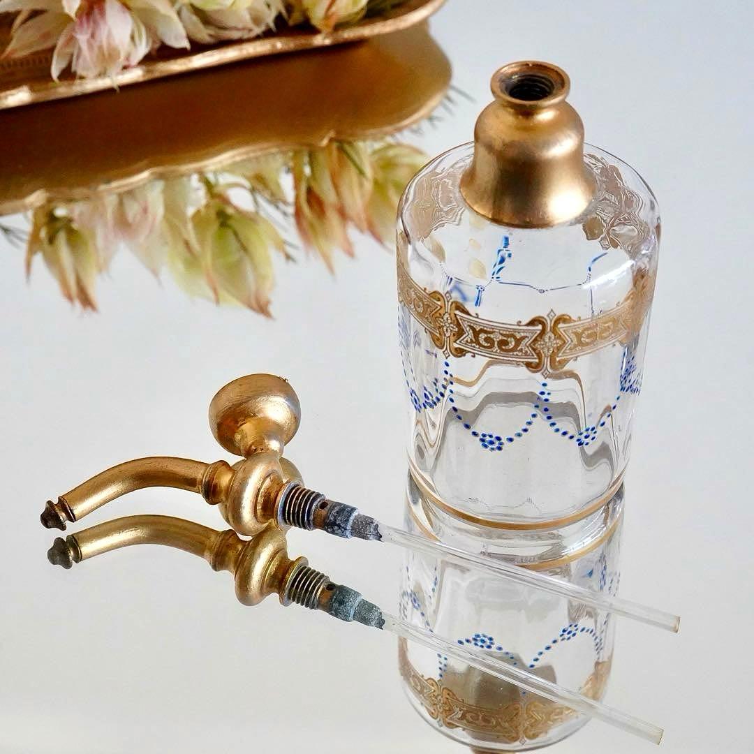 極希少 オールドバカラ エナメル＆金彩 アトマイザー☆ジョルジュ