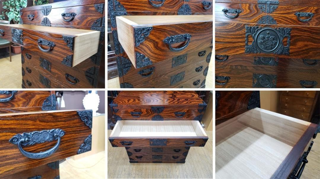 F38　美品　岩谷堂？ 六段七杯 整理箪笥