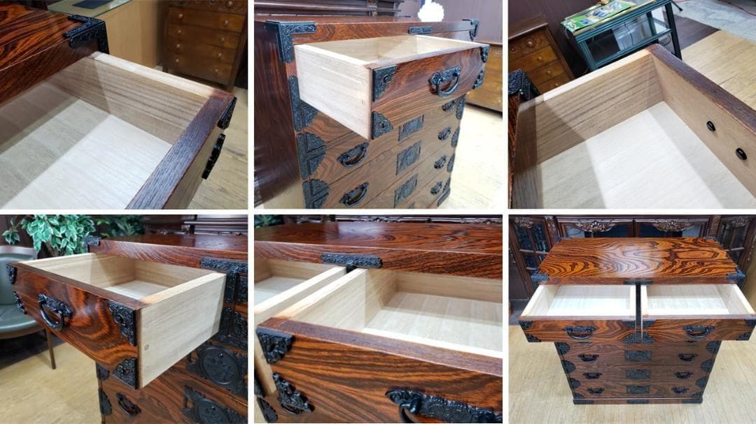 F38　美品　岩谷堂？ 六段七杯 整理箪笥