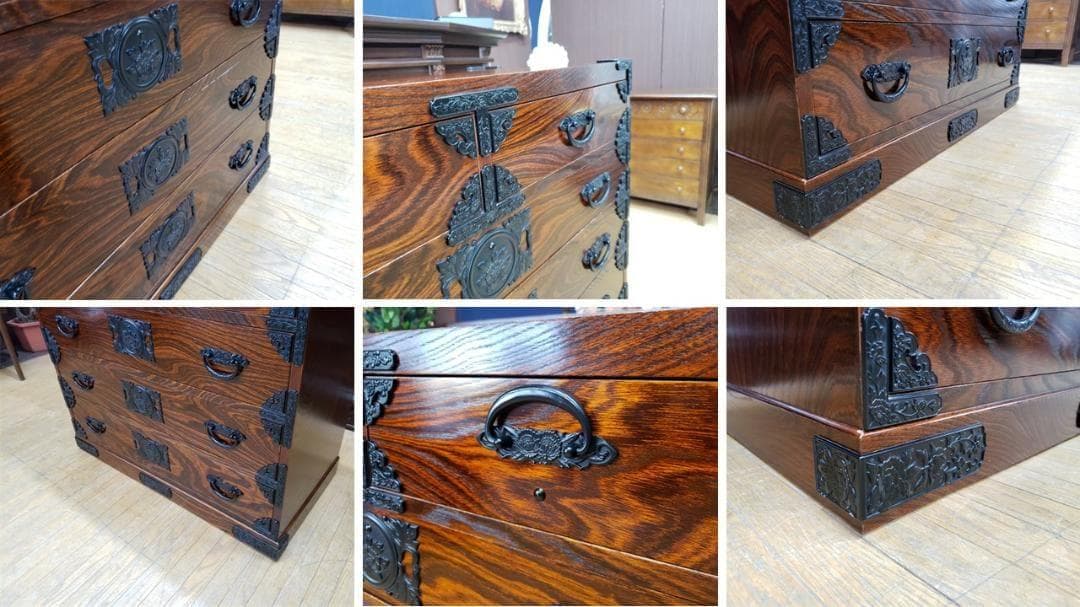 F38　美品　岩谷堂？ 六段七杯 整理箪笥