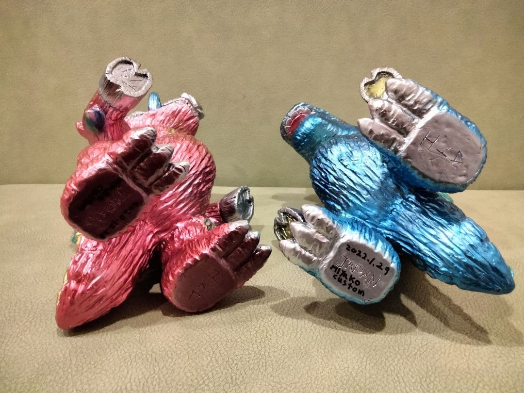 ソフビ　monstock　怪獣　馬頭羅　牛頭羅　izumonster　安楽安作