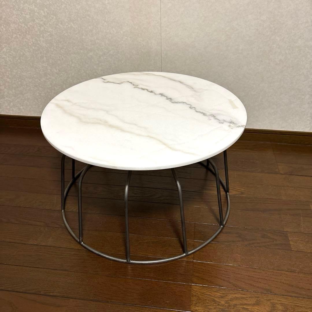 【美品】クラッシュゲート CARA コーヒーテーブル 天然大理石 廃盤